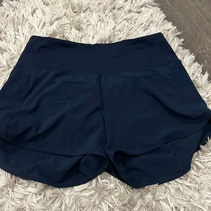 Lululemon shorts. Worn but in great condition. Blue. High waisted